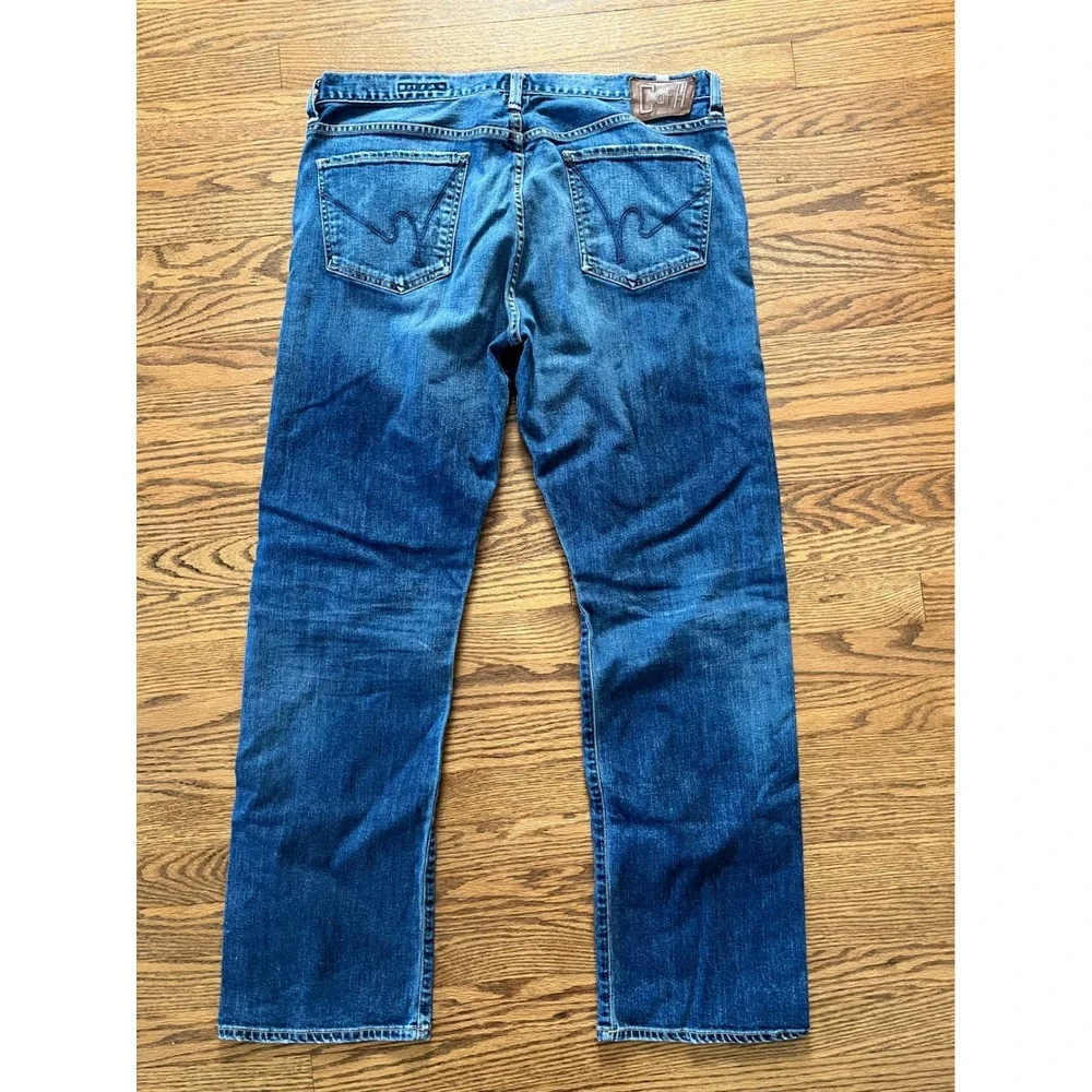 Citizens of Humanity Perfect Straight Leg Blue Jeans Mens 38 Classic Wash Denim
